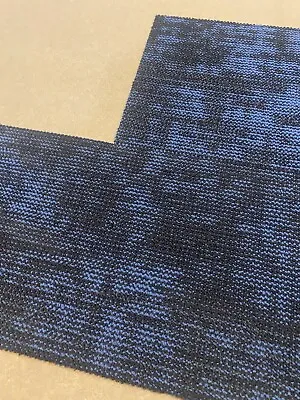 £29.99 • Buy Carpet PLANK Tiles Heavy 20pcs 5SQM Office Home Flooring LOOP PILE DARK BLUE