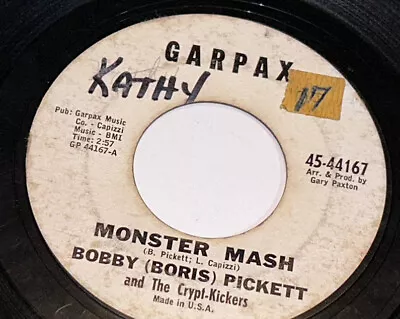 Bobby Boris Pickett Monster Mash & Monster Mash Party Country 45 Rpm 233Z22 • $5.51