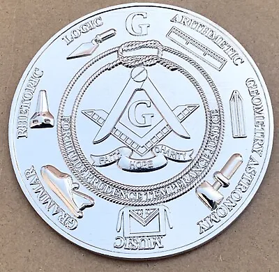Masonic  Metal Chrome Love For The Arts Auto Car Emblem • $13.99