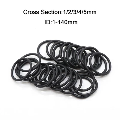 £3.07 • Buy NBR Nitrile Rubber O Rings Oil Resist Seal Cross Section 1/2/3/4/5mm  ID 1-140mm