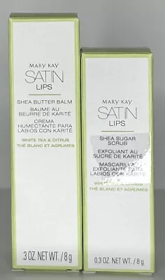 Mary Kay Satin Lips Set~white Tea & Citrus~shea Butter Balm & Scrub! • $20