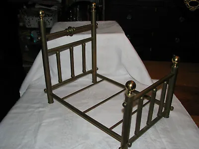 Vintage Heavy Brass Doll Bed • $25