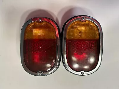 VW Volkswagen Bus T2 Type 2 Pair Tail Light Assembly Euro Dual Bulb Holder 62–71 • $79.50