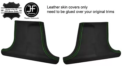 Green St.2xlower B Pillar Leather Covers Fits Mercedes W202 C Class Saloon 93-00 • $168.29