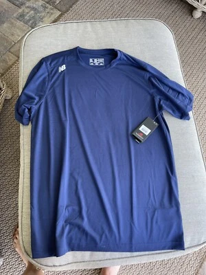 $25 • Buy Men’s New Balance Shirt 2XL Blue Short Sleeve Dry Fit, NWT