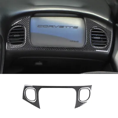 3Pcs Carbon Fiber Passenger Dashboard Cover Trim For Chevrolet Corvette C5 98-04 • $24.70