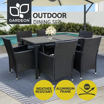 $842.95 • Buy Gardeon 7 PCS Outdoor Dining Set Table & Chairs Patio Furniture Lounge Setting