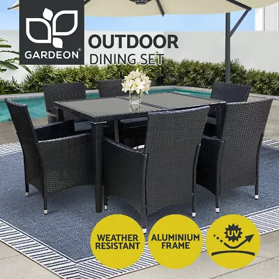 $842.95 • Buy Gardeon 7 PCS Outdoor Dining Set Table & Chairs Patio Furniture Lounge Setting