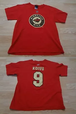 Youth Minnesota Wild Mikko Koivu XL Jersey T-Shirt Tee (Red) Reebok Jersey • $11.99