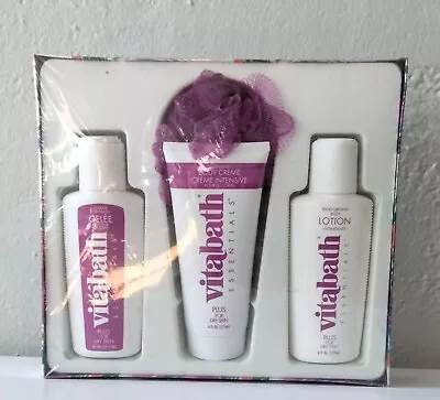  VitaBath Essentials Jasmine Soft Musk Violet- Holiday Set NOS • $28
