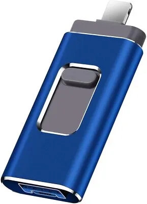 2TB USB 3.0 I Flash Drive External Memory Storage Photo Stick For IPhone IPad PC • £9.58