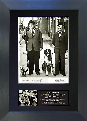 LAUREL & HARDY Signed Mounted Reproduction Autograph Photo Prints A4 19 • £24.99