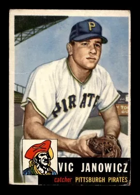 1953 Topps #222 Vic Janowicz Pirates GD-VG *1e • $20