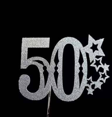 50th Birthday Cake Topper • £3.50