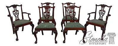 LF60021EC: Set Of 6 ETHAN ALLEN Attributed Mahogany Dining Room Chairs • $1695