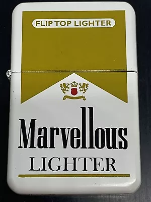 Bomb Windproof Flip Top Lighter Marlboro  Marvellous  ~ NEW With Box & Paperwork • $49