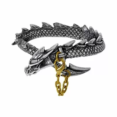 $41.99 • Buy Alchemy Gothic Dragon's Lure Pewter Bangle A124