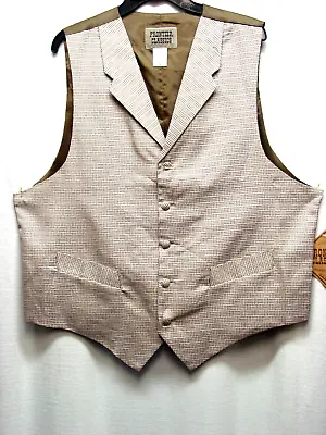 Frontier Classics Vest New Size 42  Medium Western Or Regular Style Tan Color • $34.99