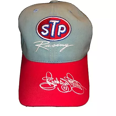 $25.99 • Buy Vintage NASCAR STP Petty Racing #43 Blue Red Adjustable Hat Cap Checkered Sports