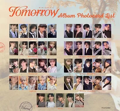 Txt Album Minisode 3: Tomorrow Photocard All Version Official Soobin Yeonjun • $10.99
