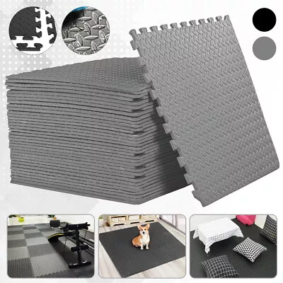 4 Packs Soft Foam EVA Kids Floor Mat Jigsaw Tiles Interlocking Garden Play Mat • £9.99