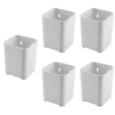  Set Of 5 Wall Storage Box Pp Office Pen Holders For Desk Phone • £22.75
