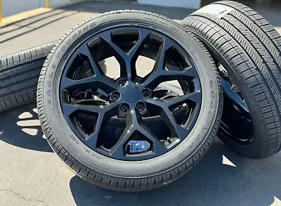 2023 Wheels Rims Tires 22  GMC Sierra Yukon Chevy Silverado 1500 Tahoe OEM Specs • $1999