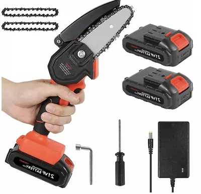 Mini Chainsaw 4-In Handheld Small Chainsaw For Wood Cutting Tree Trimming Cutter • $36.99