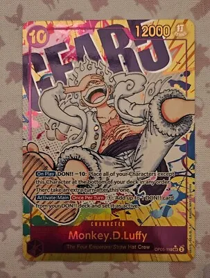 One Piece Monkey D Luffy Alt Art OP05 119 Awakening Of The New Era Secret R NM • $99
