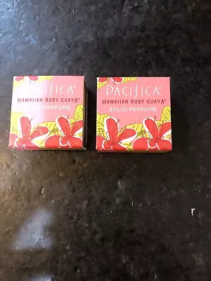 LOT Of 2~Pacifica HAWAIIAN RUBY GUAVA SOLID PERFUME 0.33oz/10g FREE PRIORITY  • $40