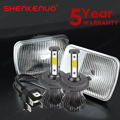 Pair 7x6  LED Headlights Hi/Lo For Mazda B2000 B2200 B2600 RX-7 GLC Pickup Truck • $99.74