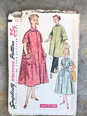 Vintage Simplicity Printed Pattern—misses’ & Women’s Robe In 2 Lengths-4471 • $4