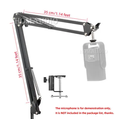 Suspension Microphone Boom Arm Scissor Mount Rack For Rode NT-USB Mini Mic Stand • $29.83