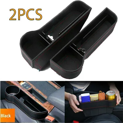 2x Car Van Seat Gap Catcher Filler Storage Box Pocket Organizer Holder Decorate- • $12.95
