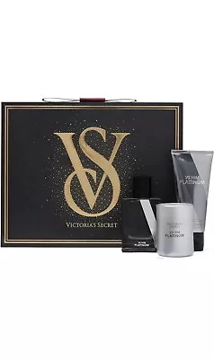 NEW Victoria’s Secret HIM • VS HIM Platinum • 3 Piece Gift Set • 1.7oz Cologne • $24