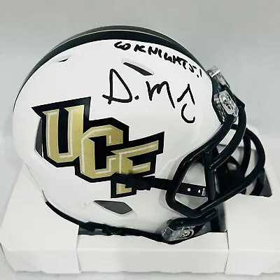 Gus Malzahn UCF Golden Knights Autographed Signed Mini Helmet White Beckett COA • $149.99