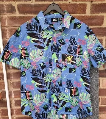 MTV Hawaiian Short Sleeve Top Pocket Shirt Size XL 2018  • £19.99