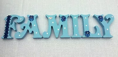 £4.20 • Buy Personalised Freestanding Wooden Letters For Birthday, New Baby, Wedding Etc.