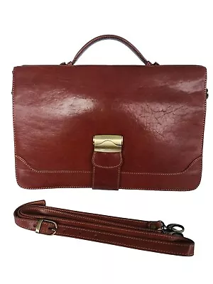 Toscane Italian Genuine Leather Soft Briefcase  • $39.99