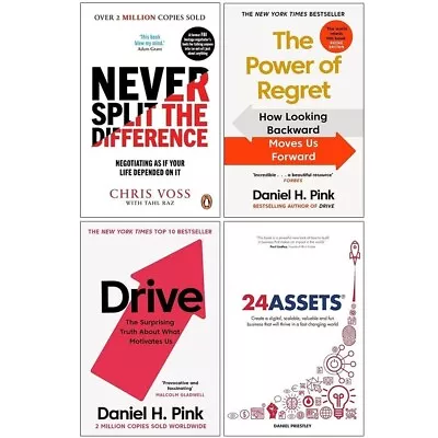 Never Split The Difference Power Of Regret Drive 24 Assets Daniel 4 Books Set • $48.39