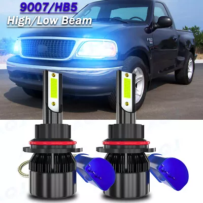 2x Blue 9007 LED Headlight Hi/Lo Bulbs Fits Ford F-150 1992-2003 F-250 1992-1999 • $20.27