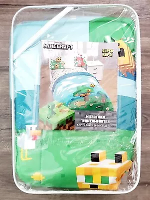 Mojang Minecraft Twin Microfiber  64  X  86   Kids Comforter Super Soft New • $30.99