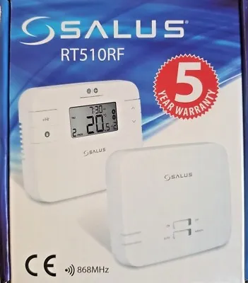 Salus Rt510rf 5/2 7 Day Programmable Digital Wireless Room Thermostat Stat  • £48.89