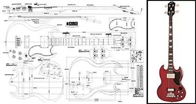 Gibson EB-3® SG® Style Bass Plan • $32.99