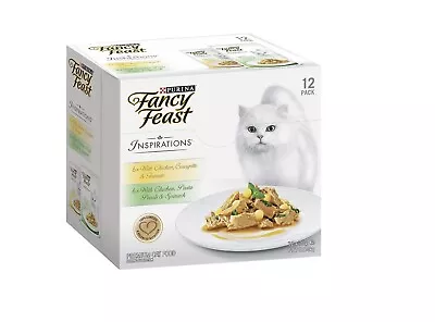 FANCY FEAST Adult Inspirations Chicken Variety Pack Wet Cat Food24x70g • $76.97