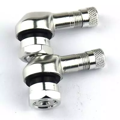 2PCS Motorcycle CNC Aluminum 11.3mm Tire Wheel Stem Valve 90 Degree Angled US • $8.81