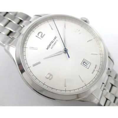 Montblanc Heritage Chronometrie 112532 Automatic Silver Dial Bracelet Mens Watch • $1000