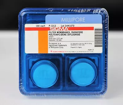 MILLIPORE Filter Membranes Durapore PVDF D = 25mm Pore Size = 0.22µm  P-1313 • $49.99