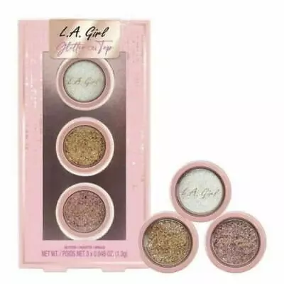 Glitter On Top - 3 Pc Glitter Topper Eyeshadow Set By LA Girl - Embrace The • $7.34