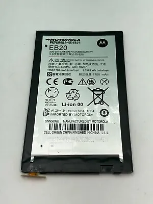 Oem Motorola Replacement Battery Eb20 Snn5899a Eb-20 For Droid Razr Xt910 Xt912 • $6.30